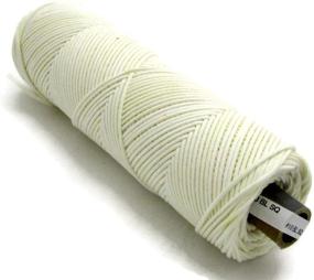 img 1 attached to 🕯️ Premium 500ft Spool of #1/0 Cotton Square Braid Candle Wick - Made in The USA - 100% Cotton, Unprimed, and Lead-Free