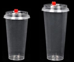 img 3 attached to 🥤 100-Pack of 16 oz Plastic Cups with Lids