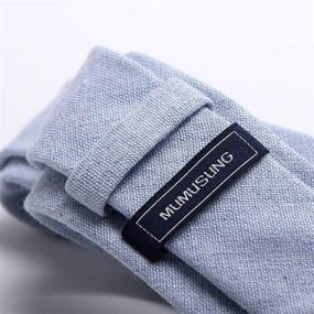 img 3 attached to Галстук скинни из хлопка Mumusung Chambray