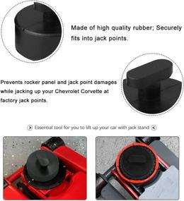 img 3 attached to Abigail 4-Piece Chevy Corvette Jack Pad Set | Lift Point Pads Compatible with C5 C6 C7 | Heavy-Duty Jacking Adapter Rubber Pucks for Enhanced Stability