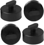 abigail 4-piece chevy corvette jack pad set | lift point pads compatible with c5 c6 c7 | heavy-duty jacking adapter rubber pucks for enhanced stability logo