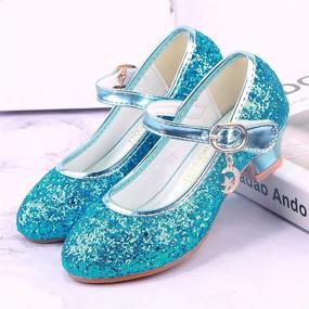 img 2 attached to 👑 Sparkling Princess Toddler Girls' Flats: Enchanting Shoes for Little Royalties