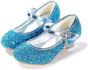 img 4 attached to 👑 Sparkling Princess Toddler Girls' Flats: Enchanting Shoes for Little Royalties
