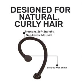 img 2 attached to 🏿 Snappee Snap Hair Ties for Thick, Natural, Curly Hair: No Slip, No Tension Pro Hair Tie - Strong Ponytail Holder (Brown)