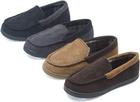 img 3 attached to Тапочки Hanes Venetian Moccasin - защитная обувь для мальчиков.