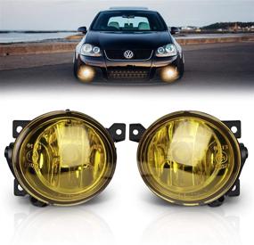 img 4 attached to 🚘 Премиум-желтые противотуманные фары для Volkswagen GTI / Jetta 2006-2010, Замена противотуманных фар - 1 пара