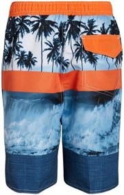 img 1 attached to 🩳 Stylish Quad Seven Printed Trunks: Trendy Swimwear for Black Boys