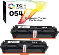 🖨️ premium quality 2-pack tg imaging 2xblack compatible toner cartridge 054h 054bk for mf644cdw mf642cdw mf640c lbp622cdw lbp620 printer - black 2 pack combo logo