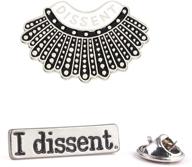 👩 empower girls with harlermoon dissent ginsburg justice feminist jewelry logo