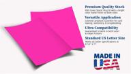 📄 premium 65lb cover cardstock paper in bright pink - 8.5 x 11 inch - pack of 25 sheets logo