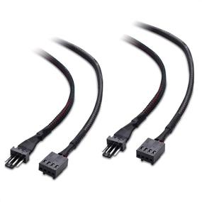 img 4 attached to 💨 Комплект кабелей удлинителей вентилятора Cable Matters 2-Pack PWM 4 Pin - 12 дюймов: улучшите производительность охлаждения вашего ПК!