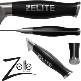 img 2 attached to 🔪 Zelite Infinity 6 Inch Serrated Utility Knife - Comfort-Pro Series - German High Carbon Stainless Steel - Ultra Sharp, Exceptionally Comfortable