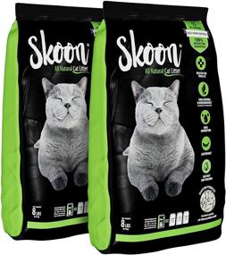 img 4 attached to 🐾 Skoon All-Natural Cat Litter – Lightweight, Non-Clumping, Eco-Friendly - Effective Odor Control & Liquid Absorption (2 Bags)