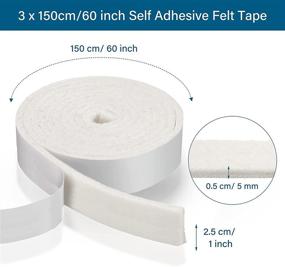 img 3 attached to Self Stick Adhesive Polyester Protecting Furniture Hardware