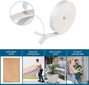 img 1 attached to Self Stick Adhesive Polyester Protecting Furniture Hardware