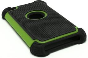 img 2 attached to Green & Black Bastex Hybrid Armor Case for Apple iPod Touch 4, 4th Generation - Enhanced SEO