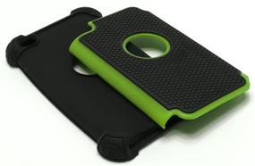 img 1 attached to Green & Black Bastex Hybrid Armor Case for Apple iPod Touch 4, 4th Generation - Enhanced SEO