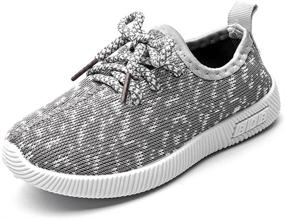 img 4 attached to Ultra-Light Sneakers: Stylish Running Shoes for Little Girls