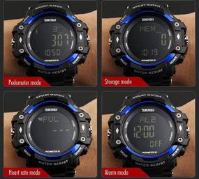 img 2 attached to Versatile Outdoor Multifunction Pedometer Heart 🌿 Rate Monitor Sport Watch for Women and Men