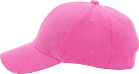 img 2 attached to 🧢 Adjustable Plain Baseball Cap for Men and Women - Quality Hat for Sports and Fashion