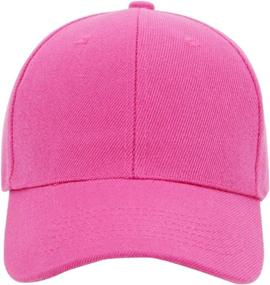 img 3 attached to 🧢 Adjustable Plain Baseball Cap for Men and Women - Quality Hat for Sports and Fashion