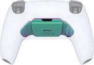 🎮 extremerate rise remap kit with chameleon green purple back button housing shell - redesigned replacement for ps5 controller (controller & rise remap board not included) логотип