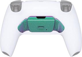 img 4 attached to 🎮 eXtremerate Rise Remap Kit with Chameleon Green Purple Back Button Housing Shell - Redesigned Replacement for PS5 Controller (Controller & Rise Remap Board NOT Included)