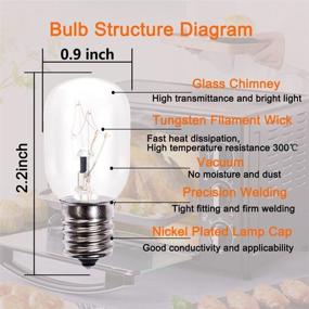 img 3 attached to 🔌 8206232A Microwave Light Bulb 40w, 125V E17 Replacement - Pack of 6 - Whirlpool Maytag Microwaves & Lava Lamps