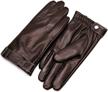 genuine goatskin leather touchscreen technology men's accessories logo