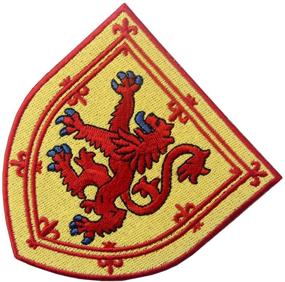 img 2 attached to 🏴 Coat of Arms Embroidered Emblem Patch for Scotland - Cross, Lion, and Shield Design, Iron On or Sew On