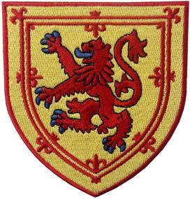 img 4 attached to 🏴 Coat of Arms Embroidered Emblem Patch for Scotland - Cross, Lion, and Shield Design, Iron On or Sew On