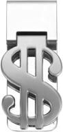 money symbol in stainless steel logo