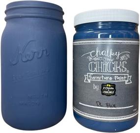 img 4 attached to 🎨 Chalky Chicks DC Blue - Premium 32 oz Chalk Finish Paint for Furniture, Cabinets & DIY Crafts