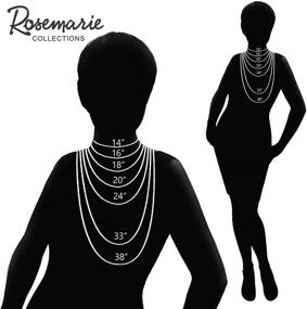 img 1 attached to Rosemarie Jubalee Simulated Necklace Earrings Women's Jewelry