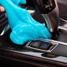 img 4 attached to 🧼 Car Cleaning Gel Kit for Universal Automotive Detailing - Dust Cleaner for Car Crevice, Air Vents, Interior Detailing & Keyboard Cleaning - Suitable for Cars, PCs, Laptops, Cameras