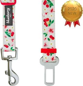 img 2 attached to Stylish and Safe Travel: Blueberry Pet's Floral Rose Print Dog Seat Belts in 8 Spring-inspired Patterns