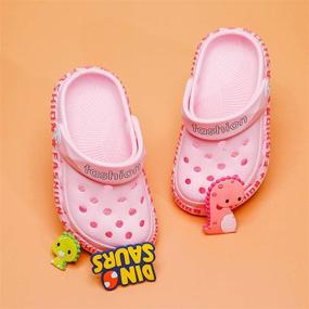 img 2 attached to 👶 Comfortable and Secure Toddler Non Slip Slippers: Boys' Lightweight Shoes by Clogs & Mules