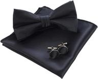 👔 complete men's formalwear set: jemygins pre tied pocket square cufflink accessories, ties, cummerbunds & pocket squares logo