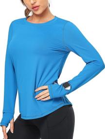 img 4 attached to 🌞 Stay Protected from Harmful Sunrays with BLEVONH Women's UV Sun Protection Shirts - UPF 50+ Long Sleeve with Thumb Holes