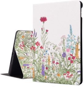 img 4 attached to 🌸 Cutebricase iPad 9th Generation Case, iPad 10.2 Case for iPad 8th Generation Case, iPad 7th Generation Case, Multi-Angle View with Adjustable Stand Auto Wake/Sleep, Floral Design