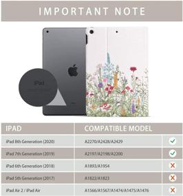 img 3 attached to 🌸 Cutebricase iPad 9th Generation Case, iPad 10.2 Case for iPad 8th Generation Case, iPad 7th Generation Case, Multi-Angle View with Adjustable Stand Auto Wake/Sleep, Floral Design