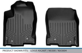 img 1 attached to 🚗 MAXLINER 1st Row Floor Mats Set in Black for 2015-2021 Lexus NX200t / NX300 / NX300h - Enhance Your Vehicle's Style and Protection