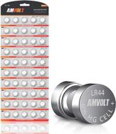 🔋 ultra power lr44 ag13 sr44 357 303 lr44g batteries (50 pack) - premium alkaline 1.5v non-rechargeable button cell batteries for watches, clocks & electronic devices - long-lasting, 2024 exp date logo