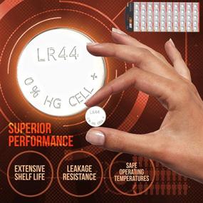 img 1 attached to 🔋 Ultra Power LR44 AG13 SR44 357 303 LR44G Batteries (50 Pack) - Premium Alkaline 1.5V Non-Rechargeable Button Cell Batteries for Watches, Clocks & Electronic Devices - Long-lasting, 2024 Exp Date
