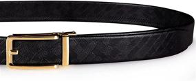 img 2 attached to 💲 Dollar Accent Rhinestone Ratchet Belt: A Bold Men's Fashion Accessory