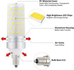 img 2 attached to 💡 Enhance Your Space with the Candelabra Equivalent Daylight Chandelier Non Dimmable