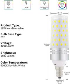 img 3 attached to 💡 Enhance Your Space with the Candelabra Equivalent Daylight Chandelier Non Dimmable