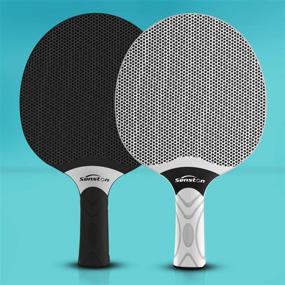 img 3 attached to 🏓 Senston Table Tennis Rackets Set for 4 Players - Professional Ping Pong Paddle Set with Composite Rubber - Indoor/Outdoor Games