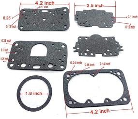 img 2 attached to 🔧 Комплект по ремонту вакуумного вторичного карбюратора Holley для 3-200 CFM | 37-119 | 390-750 куб. фут/мин | 3906 0750 1841849,1850,3310, 6619,6909,8007,9834,80457,80463,80508,80529 ROAD DEMON JR tm, ROAD DEMON tm