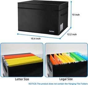 img 1 attached to Fireproof Organizer Collapsible Document Organization